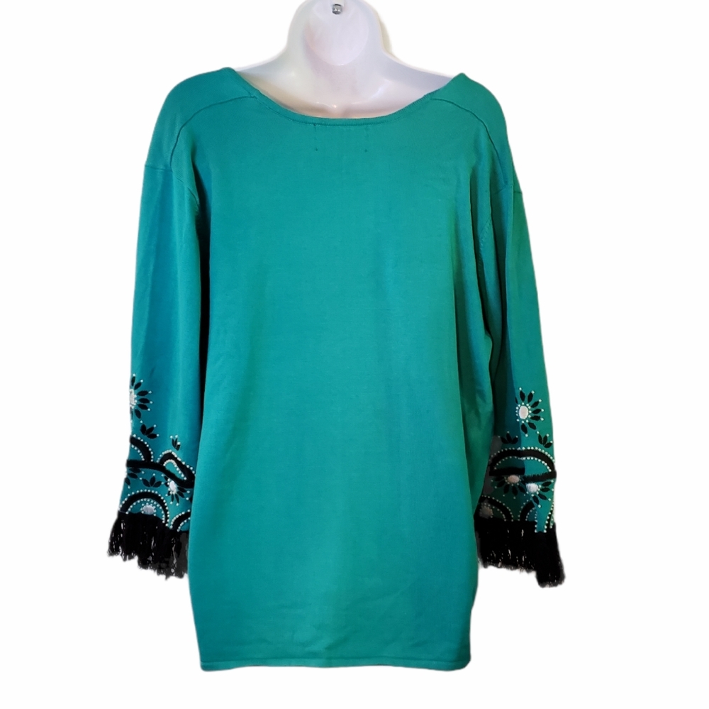 Bob Mackie Wearable Art Cardigan - image 2